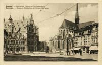 (BE)_Leuven_Nationale-Bank-en-St-Pieterskerk_1947(2)