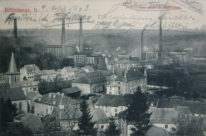 Differdange_Vue-prise-du-Rollesberg_1903