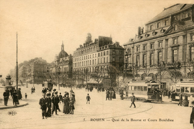 (FR)_Rouen_Quai-de-la-Bourse-et-Cours-Boieldieu_19xx(2)